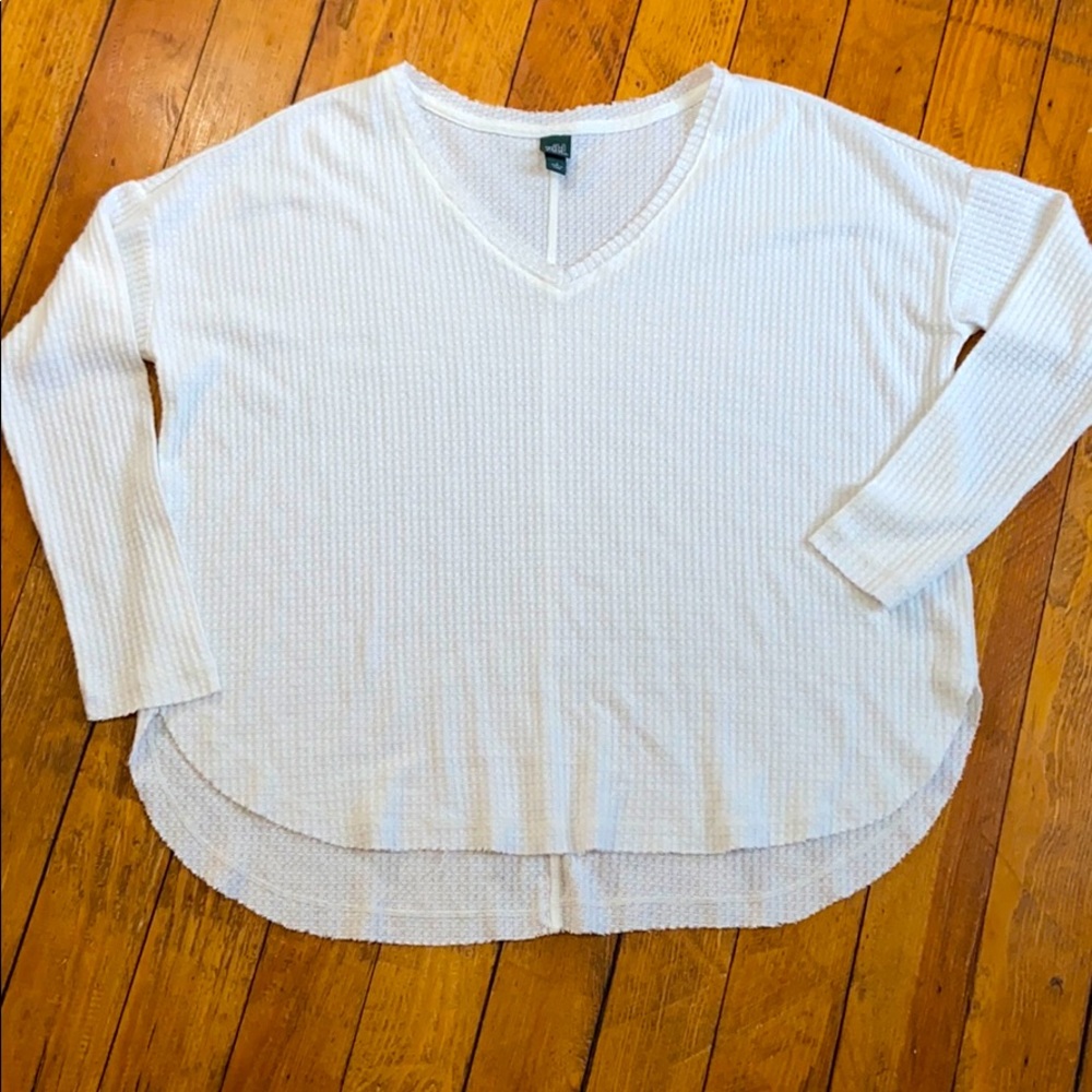 Oversized waffle knit
